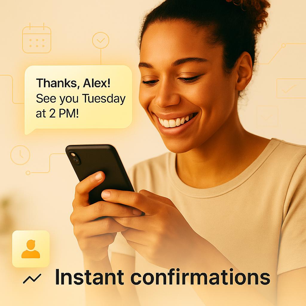 instant confirmations corrected