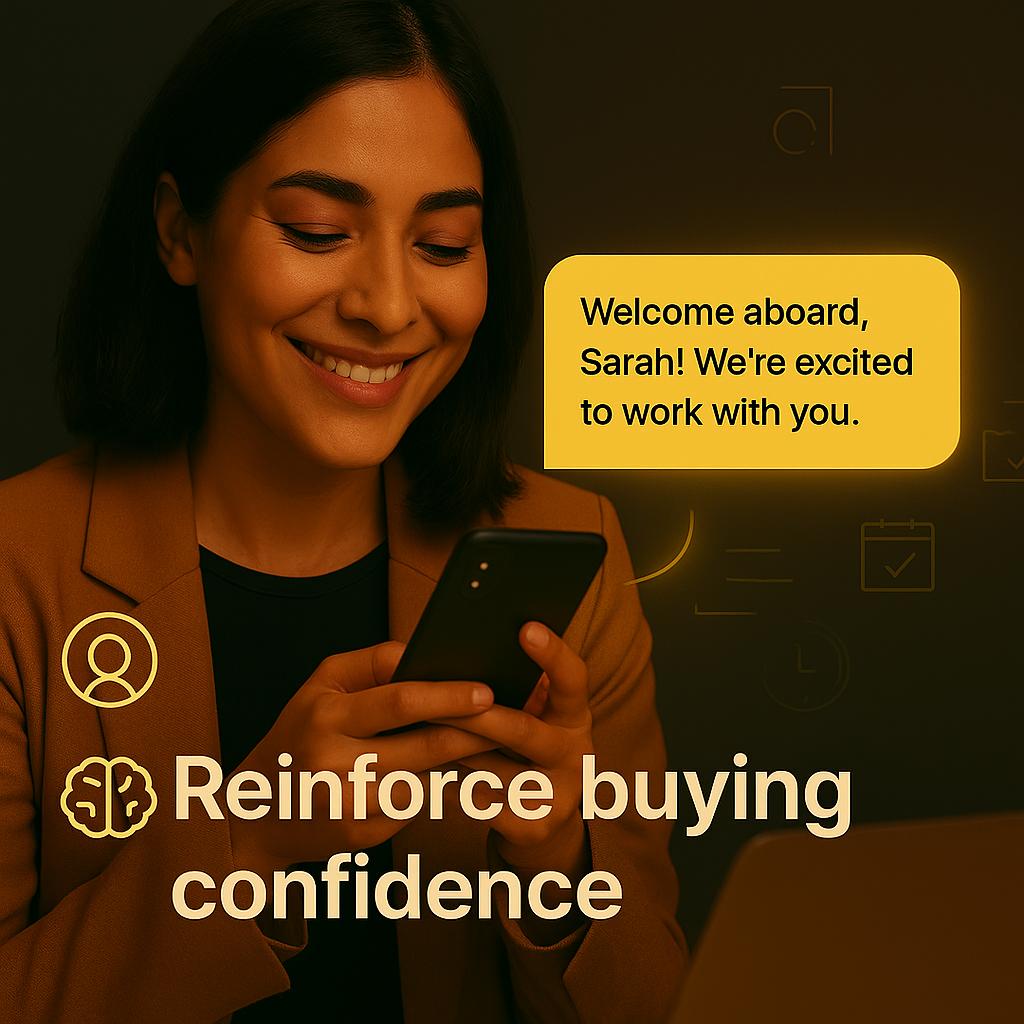 reinforce buying confidence